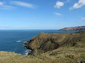 Siccar Point vu depuis l'ouest