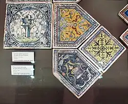Carreaux issu du Palazzo Petrucci à Sienne.