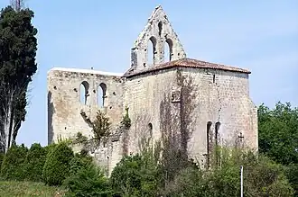 L'église Saint-Martin de Monclaris (avr.&nbsp;2011).