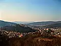 Sighișoara depuis les collines au sud-est.