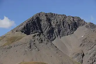 Vue du signal de l'Iseran depuis le col de l'Iseran au sud-ouest.