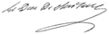 Signature de Étienne-François de Choiseul