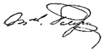 Signature de Aimable Pélissier