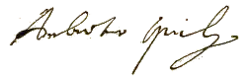 signature d'Ambrogio Spinola