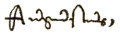 Signature de Auguste Ier