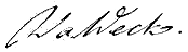 signature de Benedikt Waldeck
