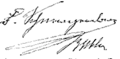 Signature de Félix de Schwarzenberg