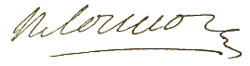 signature de François Michel Le TellierMarquis de Louvois.