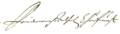 Signature de Frédéric-Guillaume Ier de Brandebourg