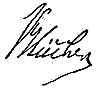 Signature de Gebhard Leberecht von Blücher