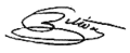 Signature de Jérôme Pétion