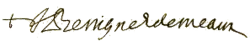 Signature de Jacques-Bénigne Bossuet