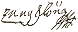 signature d'Ilona Zrínyi