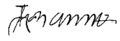 Signature de Jeanne&nbsp;III