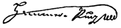 signature de Joseph von Hammer-Purgstall