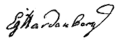 Signature de Karl August von Hardenberg