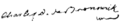 Signature de Charles-Guillaume-Ferdinand de Brunswick-Wolfenbüttel