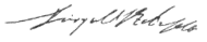signature de Léopold Ier d'Anhalt-Dessau
