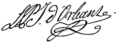 Signature de Louis-Philippe d’Orléans