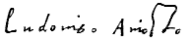 signature de L'Arioste