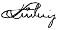 Signature de Louis Ier de Bavière