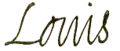 Signature de Louis XIII