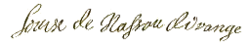 signature de Louise-Henriette d’Orange