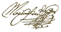 Signature de Maximilien&nbsp;Ier