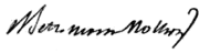 signature de Moritz August von Bethmann-Hollweg