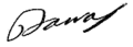 Signature de Paul Barras