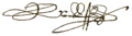 Signature de Rodolphe II(empereur du Saint-Empire)