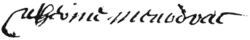signature de Madame de La Guette