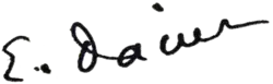 signature d'Émile Dacier