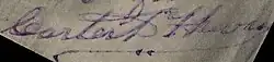 signature de Carter DeHaven (acteur)