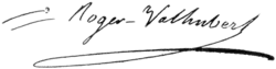 Signature de Jean-Marie Mellon Roger