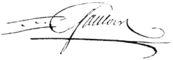 Signature de Joseph Yves Manigault-Gaulois