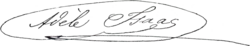 Signature de Adèle Isaac