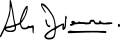 Signature de Aly Diouara