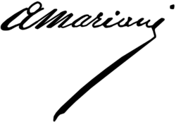 Signature de Angelo Mariani