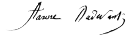 signature d'Aurore Sand