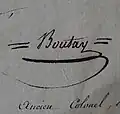 Signature de Jean-Claude Boutay