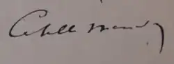 signature de Catulle Mendès