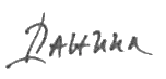 signature de Daniel de Bulgarie