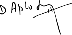 Signature de Dominique Aplogan