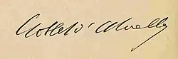 signature d'Eugène Goblet d'Alviella