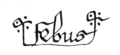 Signature de Gaston III de Foix dit FébusGaston X de BéarnGaston III d'AndorreGaston III de Marsan