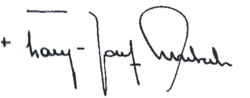 Signature de Franz-Josef Overbeck