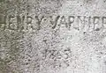 Signature sur la tombe de Léontine Spiegel.