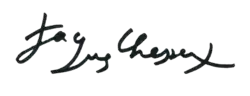 Signature de Jacques Chessex