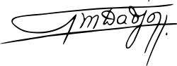 Signature de Marcel Dadjo